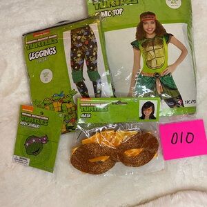 Teenage Mutant Ninja Turtles Child Costume Set – Shell, Top, Socks & Accessories